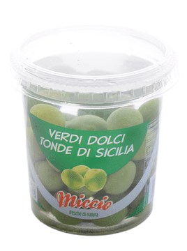 shumee Olive Verdi Tonde Sicilia zelene olive 200g - Miccio