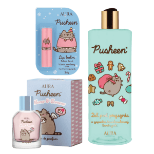 shumee Pusheen praznični set 1 - parfum 50 ml, šminka, gel