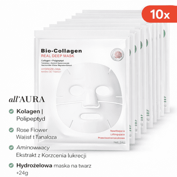 shumee all'aura BIO set hidrogelna kolagena maska x10 bela