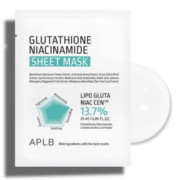 shumee Aplb glutationska niacinamidna maska za obraz 25 ml