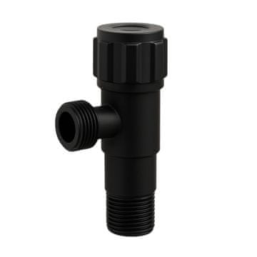 shumee Kotni kroglični ventil model 2 črne barve 1/2 x 3/8