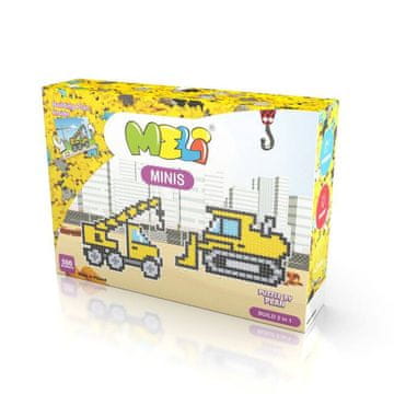MELI Meli Minis Build 2v1 Žerjav in Buldožer 500 kosov.