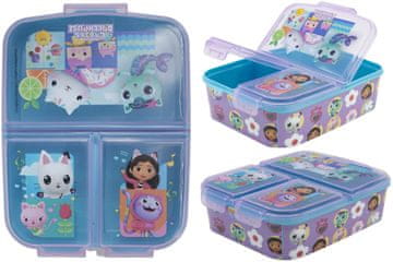 Stor Organizator za malico Gabi Cat House s 3 predelki