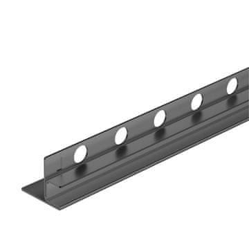 shumee Levi stekleni poševni trak 120 cm, kovinska barva