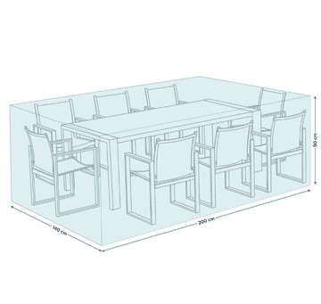 shumee Prevleka Bolzano za jedilni komplet 200x140x90cm