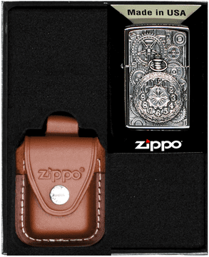 shumee Darilni set žepnih ur za vžigalnik Zippo št. 2