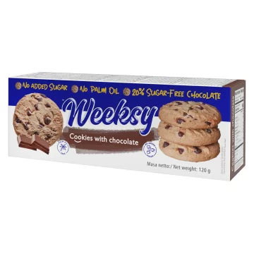shumee Weeksy piškoti s čokoladnimi koščki 120 g