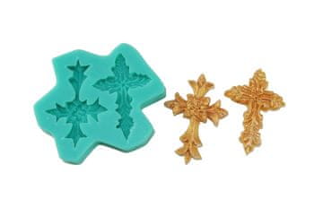 3D silikonski kalup CROSS CROSSES vzorec 613