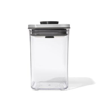 Oxo POP2 1L kvadratna posoda - jeklo / OXO