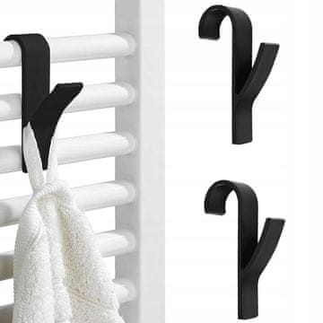 shumee Črna kljuka za radiator 2 kosa (360)