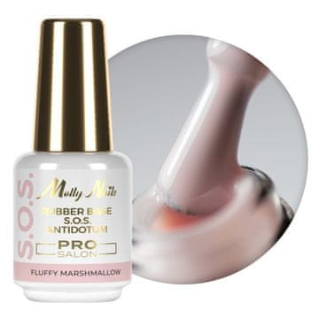 shumee Molly Nails puhasta podlaga iz penečega marshmallowa 15 g, gumijasta podlaga za fleksibilne nohte, manikuro, pedikuro in okraske