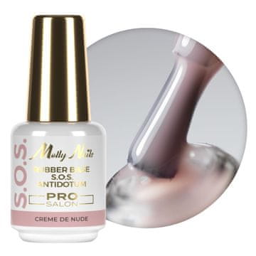 shumee Gumijasta podlaga za fleksibilne nohte, manikuro, pedikuro in okraske. S.O.S. Antidotum Pro Salon Molly Nails Creme de Nude 15g