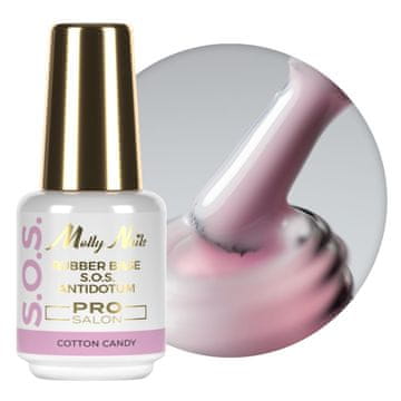 shumee Gumijasta podlaga za fleksibilne nohte, manikuro, pedikuro in okraske. S.O.S. Antidotum Pro Salon Molly Nails Cotton Candy 15g