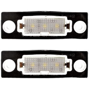 shumee 2 LED luči za registrsko tablico Volkswagen Transporter T6 T5 Multivan VI V Touran Caddy III Passat B6 B5 Jetta Golf V Plus Škoda Superb