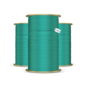 shumee DQ-PP grünes gummiseil - 6mm - 5m - Expander Gummischnur Elastiches Gummikordel Spannseil Planen Spangummi