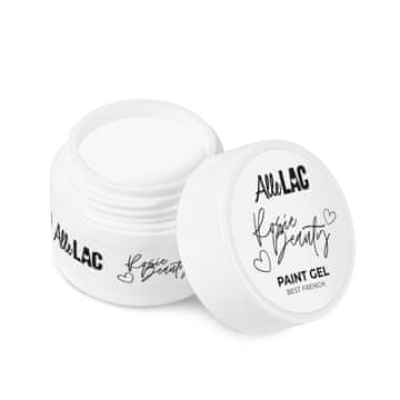 shumee Gost bel gel za dekoriranje, barvanje z gelom Best French White AlleLac x Rosie Beauty hema/Di-hema free 5g