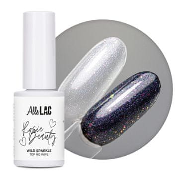 shumee Top z učinkom nakita z roza in vijoličnimi delci Wild Sparkle Top brez brisanja AlleLac x Rosie Beauty 6g