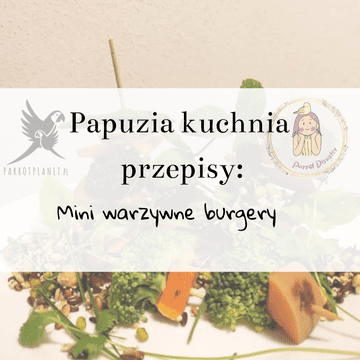 shumee PaPuzia Kitchen ParrotPlanet - mini zelenjavni burgerji - Avtorjev recept Adzioszke iz Parrot Disaster