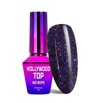 MollyLac Vrhunski lak za nohte Hollywood MollyLac Zodiac za hibridne nohte brez delcev, ki se ne čistijo, 10 g