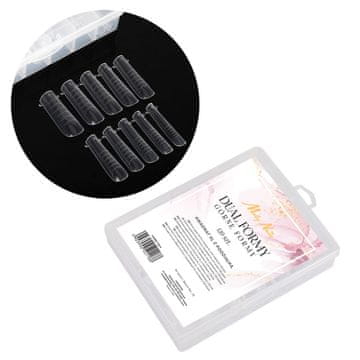 shumee Molly Nails YQ-4 kvadratni dvojni tunelski zgornji modeli, XL dolžina, za nanos nohtov, 120 kosov.