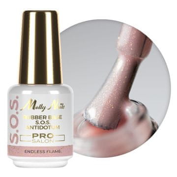shumee Molly Nails Endless Flame 15g gumijasta podlaga za fleksibilne nohte, manikuro, pedikuro in okraske