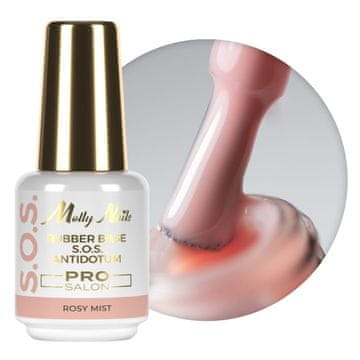 shumee Molly Nails Rosy Mist 15g gumijasta podlaga za fleksibilne nohte, manikuro, pedikuro in okraske