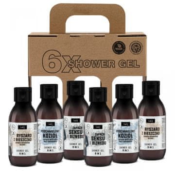 LAQ Mini čistilni paket za moške 6x100ml 2xDoberman, Ryszard iz Bieszczady, Pijana koza / 0999