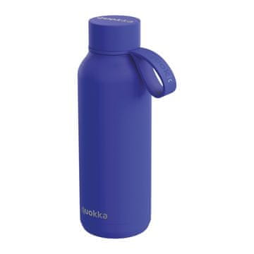 QUOKKA Quokka Solid s trakom - termos steklenica iz nerjavečega jekla 510 ml s trakom (temno modra)