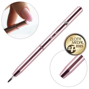shumee Molly Nails okrogel Pro Art avtomatski čopič za nohte v barvi rožnatega zlata 7 mm št. 7