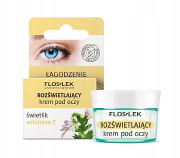FLOS-LEK Kreme za oči z očesno palčko - Posvetlitvena krema za oči z očesno palčko in vitaminom C