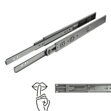 shumee Mehko zapiranje drsnika s krogličnimi ležaji H45, polni izvleček 400 mm 30 kg Riex NB48