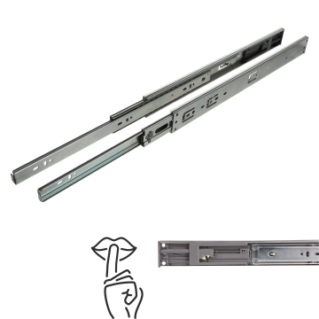 shumee Mehko zapiranje drsnika s krogličnimi ležaji H45, polni izvleček 450 mm 30 kg Riex NB48