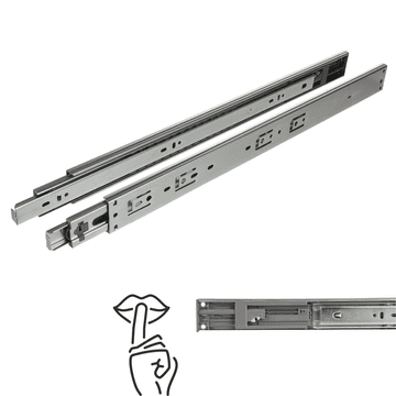 shumee Mehko zapiranje drsnika s krogličnimi ležaji H45, polni izvleček 500 mm 30 kg Riex NB48