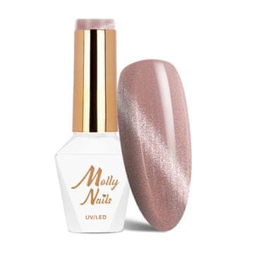 shumee Hibridni LED/UV gel lak Molly Nails Cat Eye Crystal Water št. 164 hema/Di-hema Free 8 g