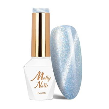 shumee LED/UV gel lak za nohte Blues Cat Eye Pastel št. 184 Molly Nails hema/Di-hema Free 8g