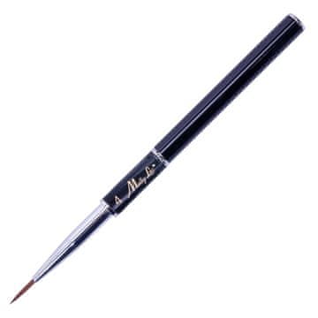 MollyLac Čopič za poslikavo nohtov MollyLac, naravne ščetine, črne barve, dolžina ščetin 13 mm