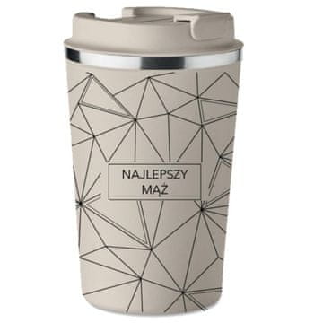 shumee Vrhunska termo skodelica s potiskom - darilo za najboljšega moža - kava 350 ml KT_088