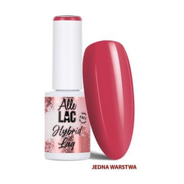 shumee Hibridni LED/UV gel lak za nohte, rdeči, ognjeno rdeči, AlleLac hema/Di-hema Free 6g