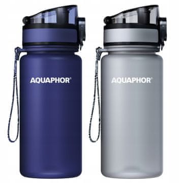 Aquaphor Aquaphor City 350ml steklenička s filtrirnim vložkom, dve barvi: temno modra in siva