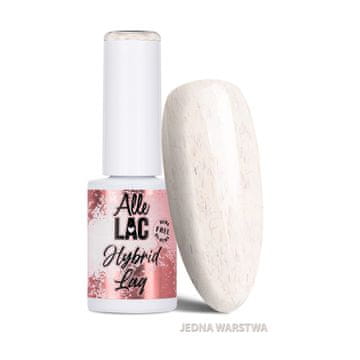 shumee Hibridni LED/UV gel lak za nohte, bela kremasta volna, AlleLac hema/Di-hema Free 6g