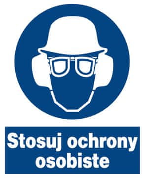 shumee ZNO-19 - Znak za varnost in zdravje pri delu - Uporabljajte osebno zaščitno opremo