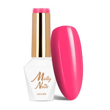 shumee Molly Nails Power Flower št. 722 Pink Gerbera hema/Di-hema Free 8g LED/UV gel lak