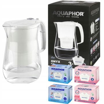 Aquaphor Vrč za filtriranje Aquaphor Onyx 4,2 l z 2 običajnima in 2 magnezijevama filtroma