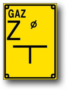 shumee Z zapiralnim elementom - orientacijska plošča 140x200 za plinovod PVC trda plošča