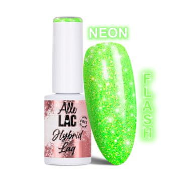 shumee LED/UV gel lak za nohte Greens Flash Glitter Green AlleLac hema/Di-hema Free 6g