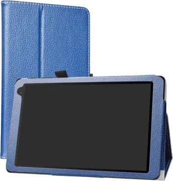 shumee Ovitek za Alcatel 1T 10 palcev, zaprt, z zavihkom, temno moder, trden, zaščiten