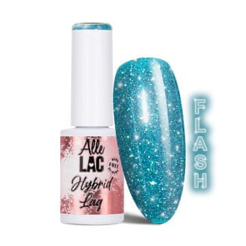 shumee Hibridni LED/UV gel lak Blues Flash Glitter Blue AlleLac hema/Di-hema Free 6g
