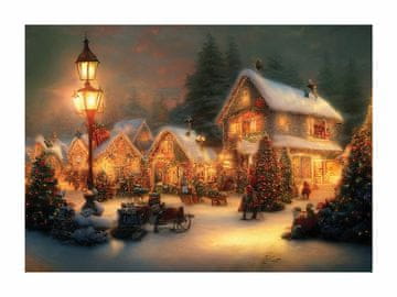 shumee Božični zimski mestni plakat Božična zimska snežna pokrajina 21x30cm P2386_A4