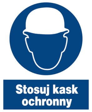 shumee ZNO-3 - obvezen znak za varnost in zdravje pri delu - Nosite zaščitno čelado