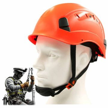 shumee Delovna čelada Thor Orange ST03 Height s trakom, nastavljivim prezračevanjem
